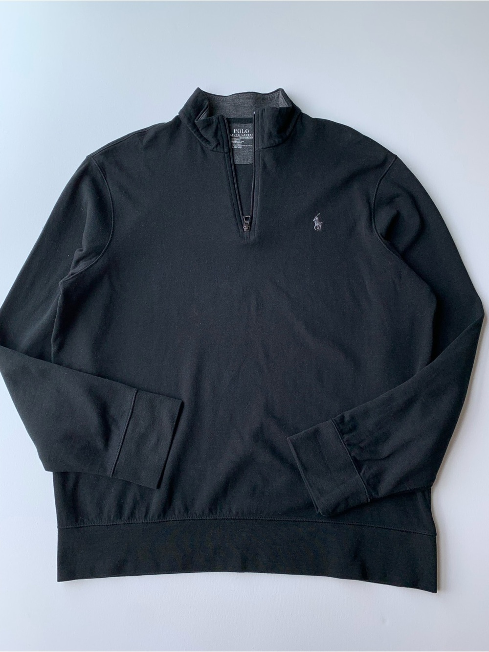 Polo Ralph Lauren Quarter Zip-Neck Pullover Sweater mens L